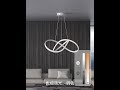 LED strip light curved lines design pendant lamp