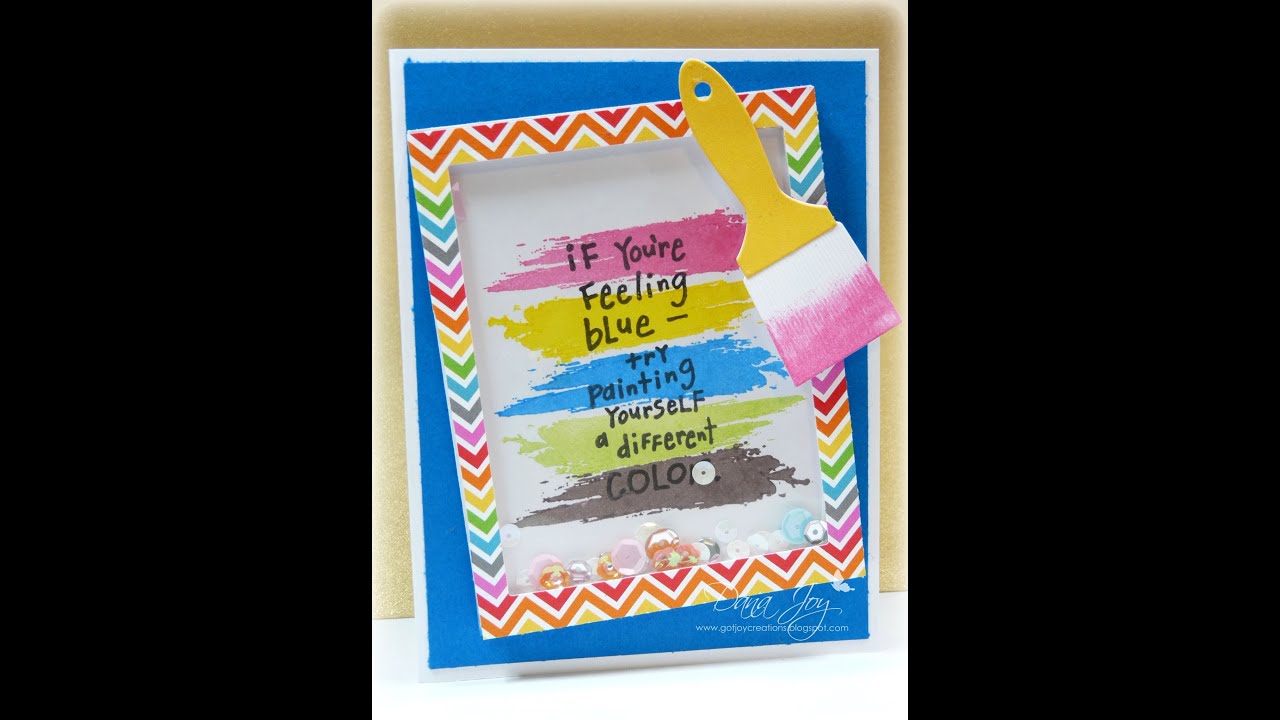 Shaker Card Tutorial Youtube