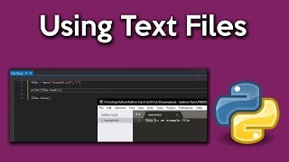 Python Tutorial 3 - Using Text Files