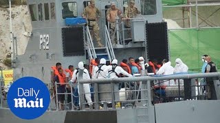 100 of migrants rescued by Maltese Army trying to cross into Europe