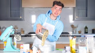 Baking a Cake WITHOUT A RECIPE! *DISASTER*