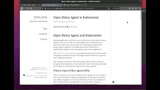 Open Policy Agent (OPA) Install on Kubernetes