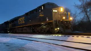 Csx q425 in Pittsfield with hornshow