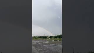 猛烈な雨の後の虹🌈　　　　　　#激しい雨 #japan #茨城県        ＃虹　#雨