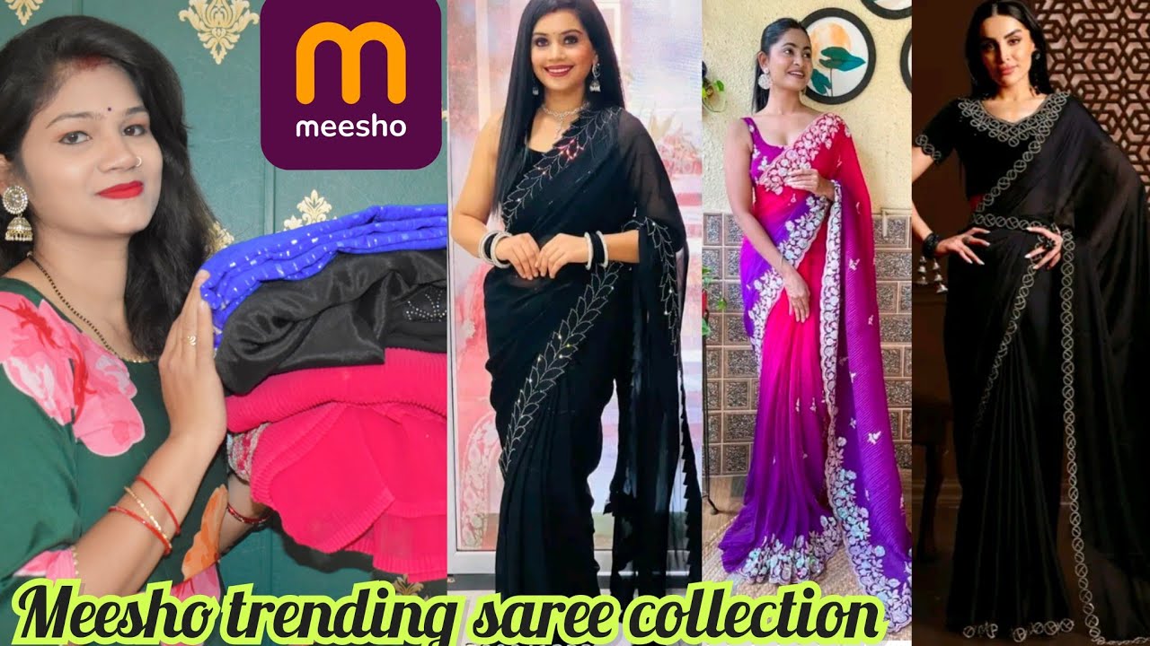 Meesho Trending Partywear Special Saree Haul Affordable Saree