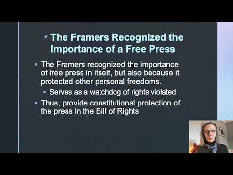 Why is a free press important and helpful to a democratic society?