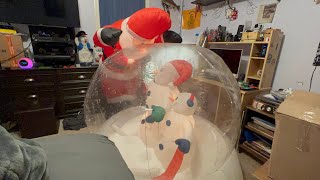 Chrisha creations 5ft inflatable snow globe