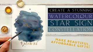 Create a Stunning Watercolour Constellation! Taurus Month of May