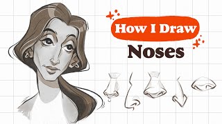 How I DRAW NOSE step by step | Mistakes & tips  & The Disney Nose Drama👽