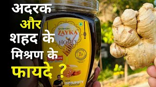 शहद और अदरक के मिश्रण के फायदे जानिए | Benefits of Ginger and Honey |@AyurvedaZaykaFarming