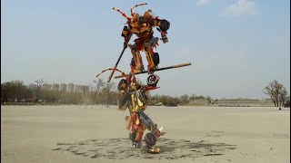 #shorts The Real And Fake Monkey King Fights All Over The Sky, 真假美猴王斗的浑天暗地，佛祖现世，一招如来神掌消灭假悟空！