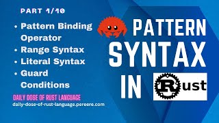 Pattern Syntax in Rust Part 1