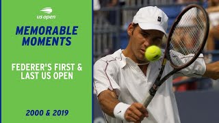 Roger Federer's First & Last US Open