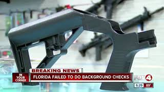 Florida failed to do background checks