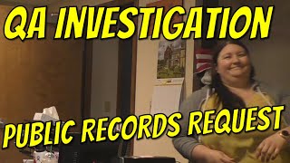 No Response to Public Records Request - QA Investigates