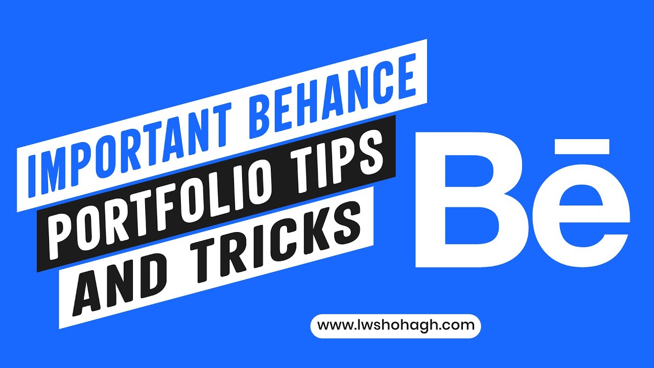 Behance Portfolio Important Tips And Tricks - YouTube