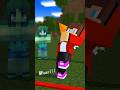 HELP Mikey Throw Arrow VS JJ VS Zombie Girl - minecfaft animation ［Maizen］#shorts #まいぜんシスターズ