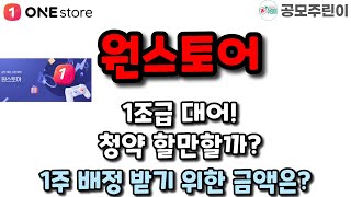 원스토어 증권신고서 분석 - 공모가의 적절성과 1주 배정 예상금액은?