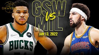 Golden State Warriors vs Milwaukee Bucks Full Game Highlights | Jan 13, 2022 | FreeDawkins