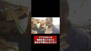 【海外の反応】アフリカの人が梅酒を飲んでみたら反応が最高だった！！#ケニア #アフリカ #日本酒 #海外反応