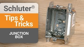 Tips on Junction Boxes for DITRA-HEAT Thermostats