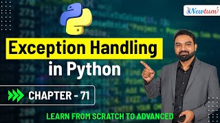 Exception Handling in Python | Python for Beginners | Chapter 71