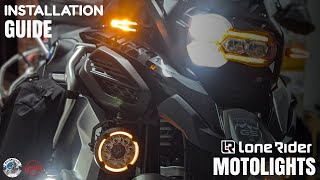 Lone Rider MotoLights Installation Made EASY on BMW R1250 GS Adventure!