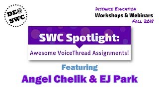 SWC Spotlight, Fall 2018 DE@SWC Webinar