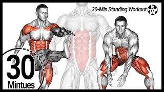 30-Min Standing Abs Workout ➜ Get six-pack abs the fastest.