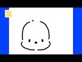 how to draw pochacco head