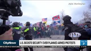 U.S. boosts security over planned armed protests