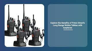 Walkie Talkies Long Range for Adults with Earpieces, 16 Channel Walky Talky Rechargeable (4 Pack)