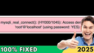 [FIXED] Access Denied for User 'root'@'localhost' (using password yes) - Step by Step