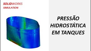 SOLIDWORKS | Pressão hidrostática em tanques - Hydrostatic pressure in tanks #solidworks