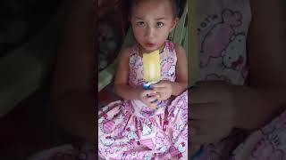 Ice popsicles are like ice cream for baby