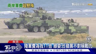 陸軍費為我11倍 綠委:台發展不對稱戰力｜TVBS新聞@TVBSNEWS02