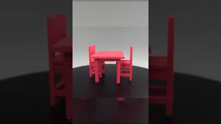 DIY  tables and chairs model  Miniature tutorial home furniture#Short(52)