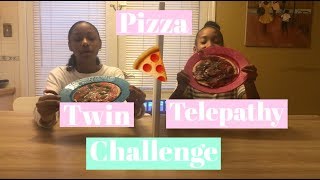 Twin telepathy pizza challenge!🍕