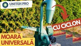 Moara universala cu ciclon | cereale, furaje, talaj | Uniteh PRO