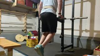 9/28/21 - Weighted dips: 5kg, 3x12 (sorta)