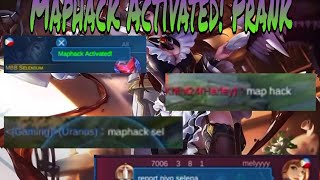 Selena Maphack Activated! PRANK | Selenium Plays | Mobile Legends