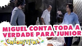 Miguel conta para Júnior que Mili é sua filha | Chiquititas