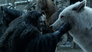 Jon reunites with Ghost | GAME OF THRONES 8x06 Ending Scene [HD]