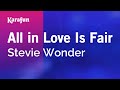 All in Love Is Fair - Stevie Wonder | Karaoke Version | KaraFun