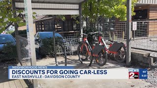 Discounts for going carless in East Nashville