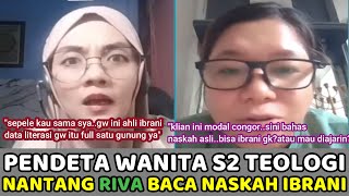 Pendeta Wanita S2 Teologi Menantang Uni Riva Membaca Text Asli Berbahasa Ibrani.Yg Kalah Pndah Agama