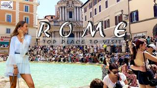 ROME,  Exploring The Beauty Of Itay  In Stunning 4k! Walking Tour 🇮🇹