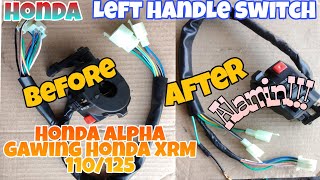 Honda Left Handle Switch Wave Alpha 100 Gawin Nating Xrm110/125. Basic Lang To Sayu. Alamin.