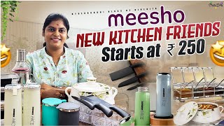 Unboxing Meesho Kitchen Useful Items/Insulated Casserole/Spill Proof CoffeeMugs/Fridge Storage Boxes