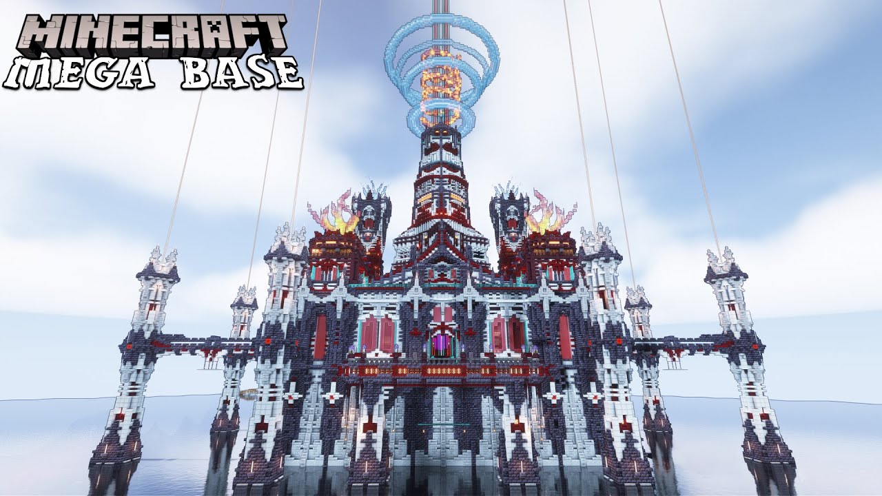 Minecraft Creative Mega Base Spawn Building Timelapse Youtube